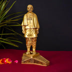 Brass Vallabh Bhai Patel Statue (Statue Of Unity) (13 Inch) Vedansh Craft