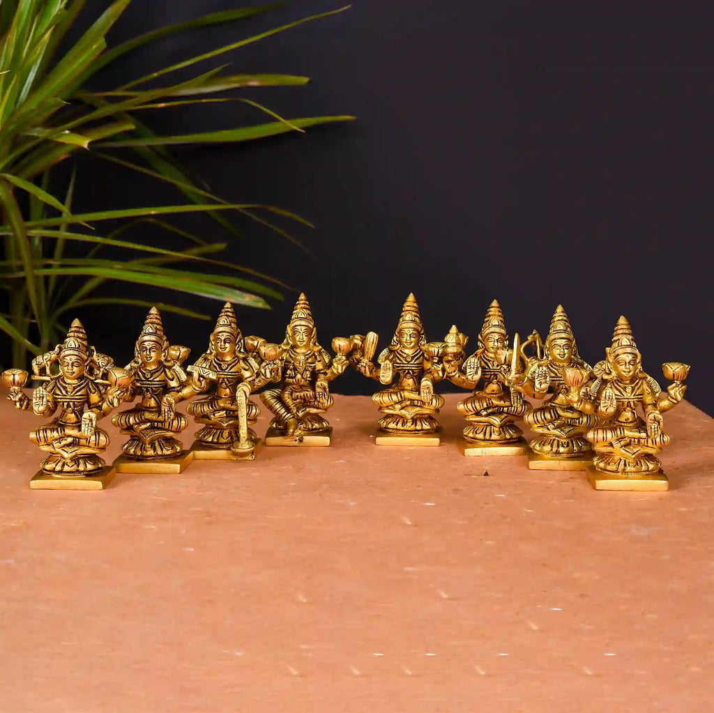 Brass Superfine Ashtalakshmi Set Vedansh Craft