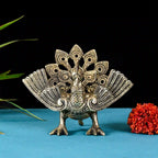 Brass Mini Peacock Urli Diya/Lamp (6.5 Inch) Vedansh Craft