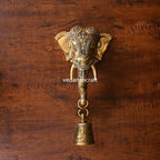 Brass Ganesha With Bell Wall Hanging (12 Inch) Vedansh Craft