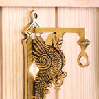 Brass Peacock Wall Mount Bracket Vedansh Craft