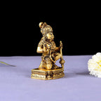 Brass Blessing Superfine Sitting Hanuman Idol (4 Inch) Vedansh Craft