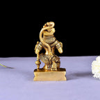 Brass Blessing Superfine Sitting Hanuman Idol (4 Inch) Vedansh Craft
