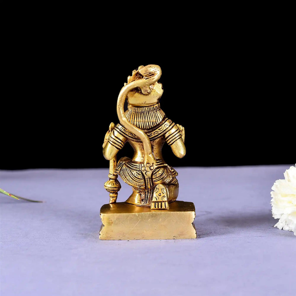 Brass Blessing Superfine Sitting Hanuman Idol (4 Inch) Vedansh Craft