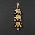 Brass Ganesha, Lakshmi And Saraswati Hanging Bell (12.5 Inch) Vedansh Craft
