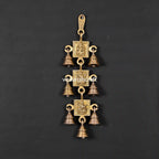 Brass Ganesha, Lakshmi And Saraswati Hanging Bell (12.5 Inch) Vedansh Craft