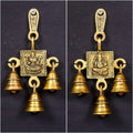 Brass Ganesha And Lakshmi Hanging Bell (7 Inch) Vedansh Craft