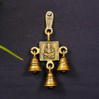 Brass Ganesha And Lakshmi Hanging Bell (7 Inch) Vedansh Craft