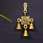Brass Ganesha And Lakshmi Hanging Bell (7 Inch) Vedansh Craft