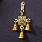 Brass Ganesha And Lakshmi Hanging Bell (7 Inch) Vedansh Craft