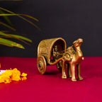 Brass Handmade Camel Cart (3 Inch) Vedansh Craft