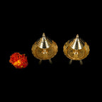 Brass Incense Holder/Agardan Pair (2.5 Inch) Vedansh Craft