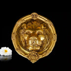 Brass Lion Face Door Knocker Vedansh Craft
