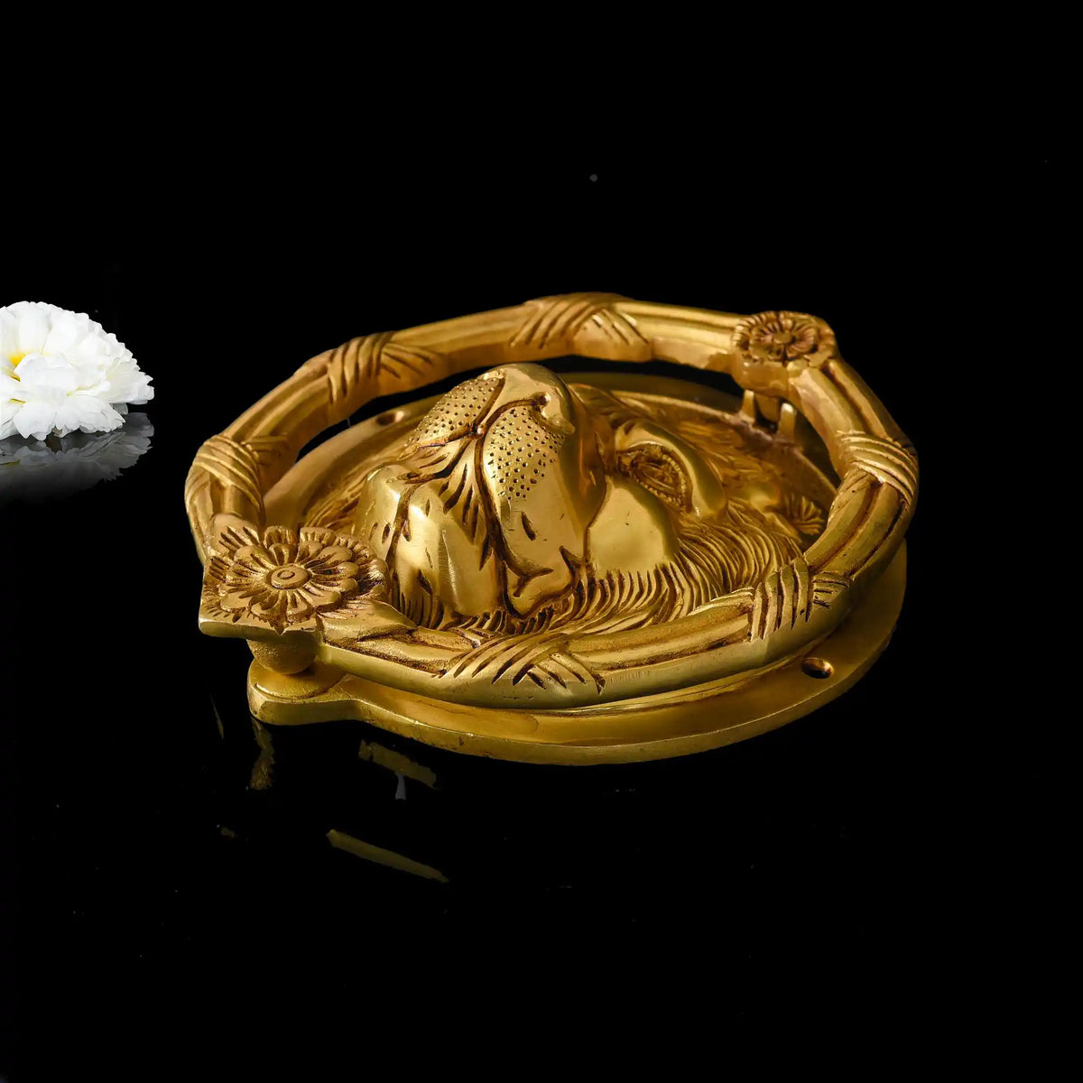 Brass Lion Face Door Knocker Vedansh Craft