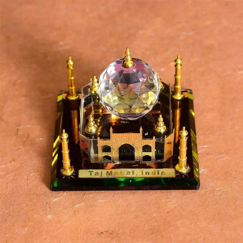 Crystal Taj Mahal Showpiece Vedansh Craft