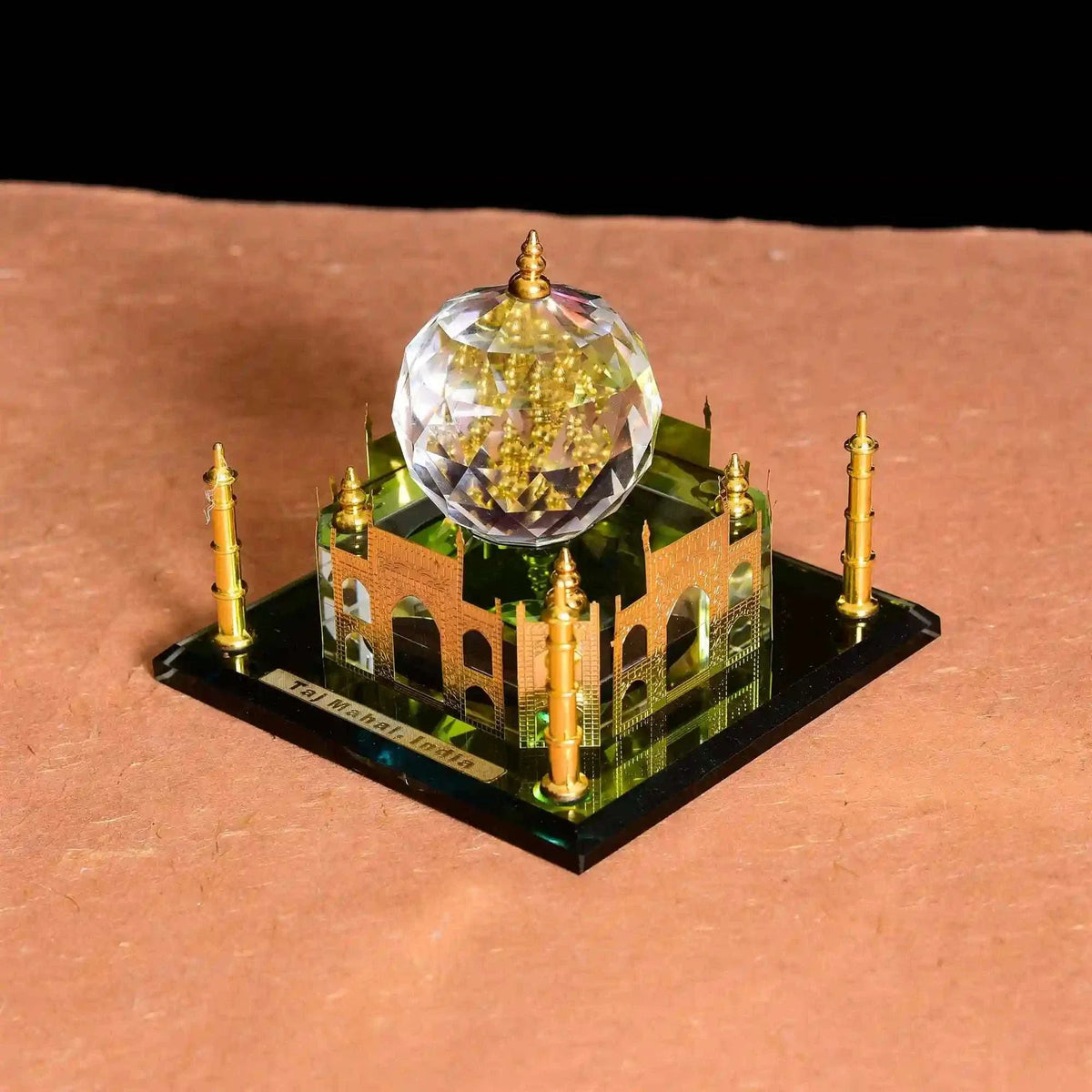 Crystal Taj Mahal Showpiece Vedansh Craft