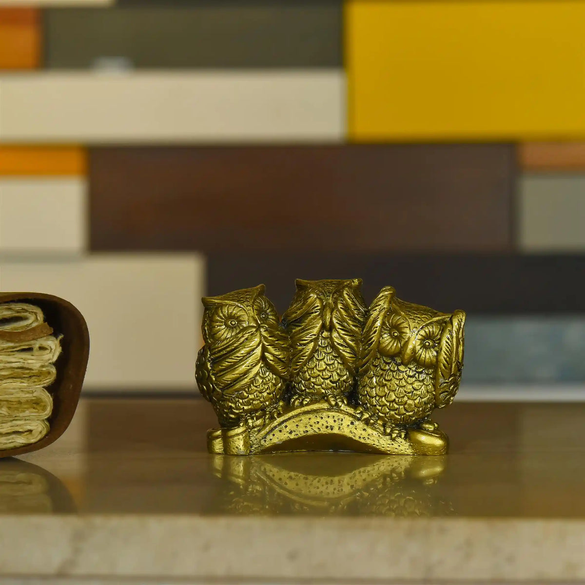 Polyresin Wise Owls Figurine (2.5 Inch) Vedansh Craft
