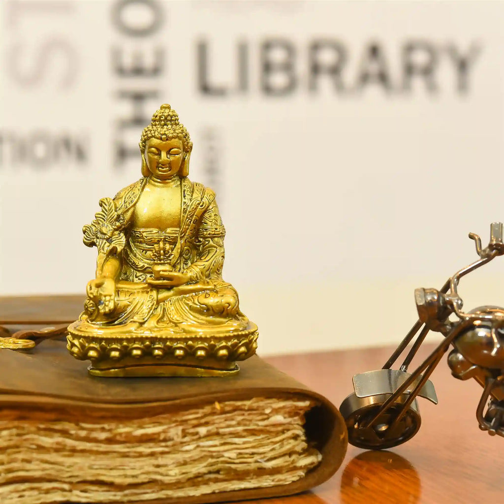 Polyresin Sitting Buddha Meditation Statue (4.5 Inch) Vedansh Craft