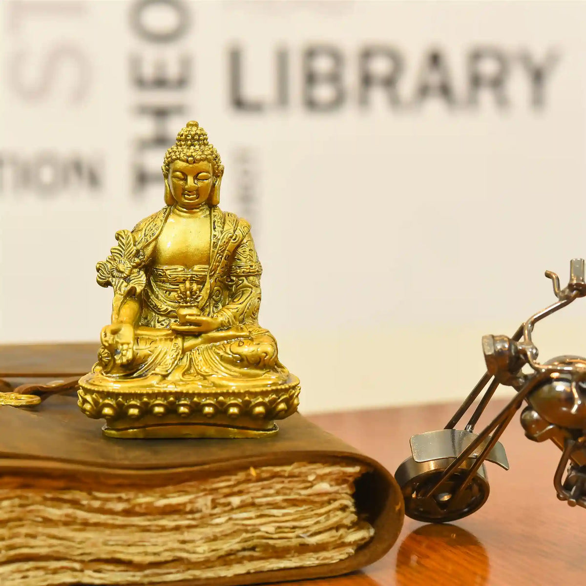 Polyresin Sitting Buddha Meditation Statue (4.5 Inch) Vedansh Craft