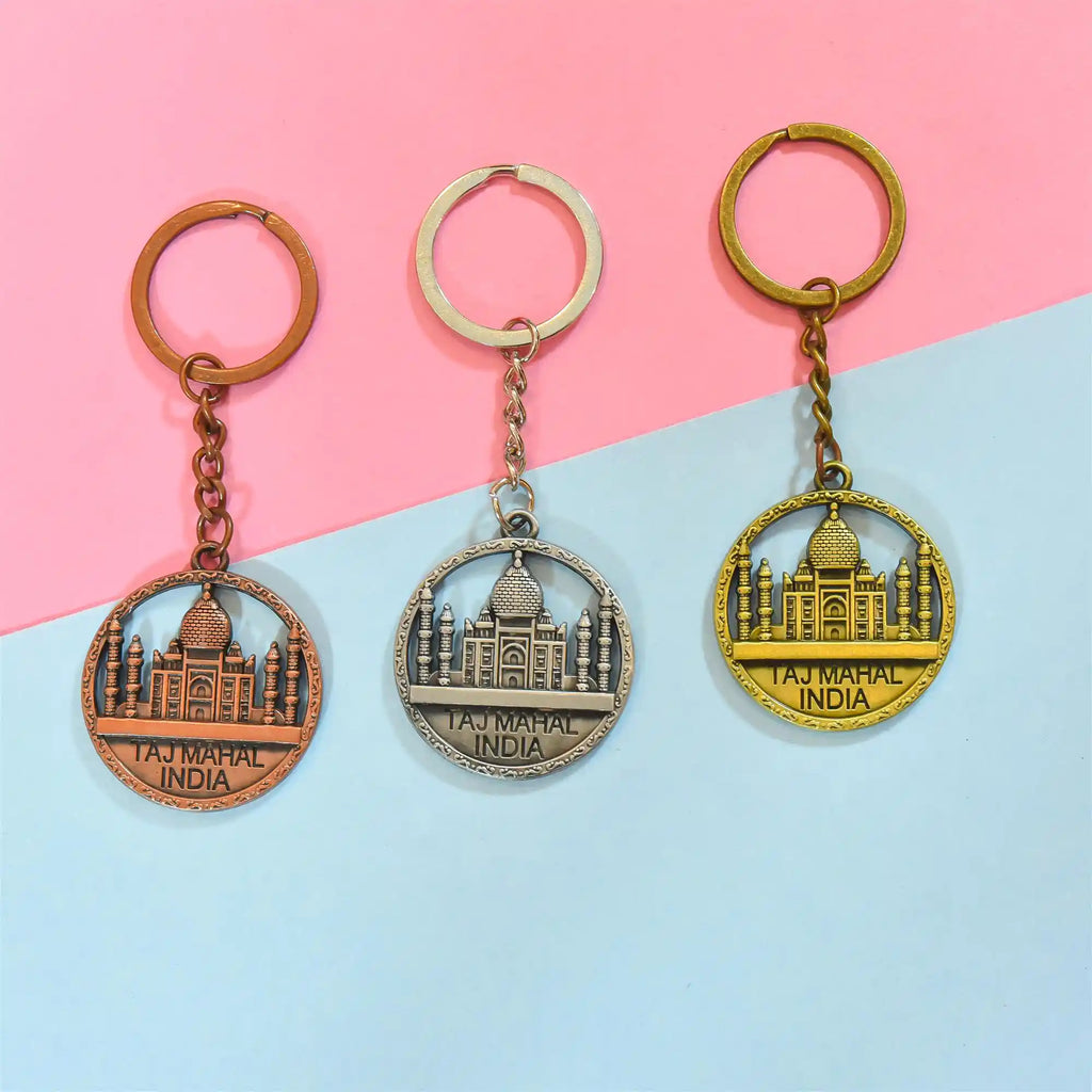 Tajmahal Keychain Pack Of Three (3.5 Inch) Vedansh Craft