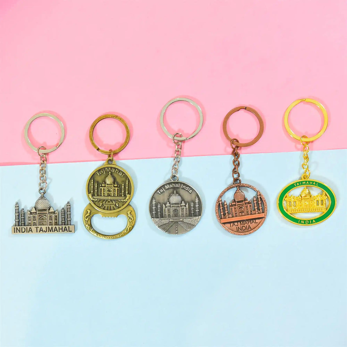 Tajmahal Keychain Pack Of Five (3.5 Inch) Vedansh Craft