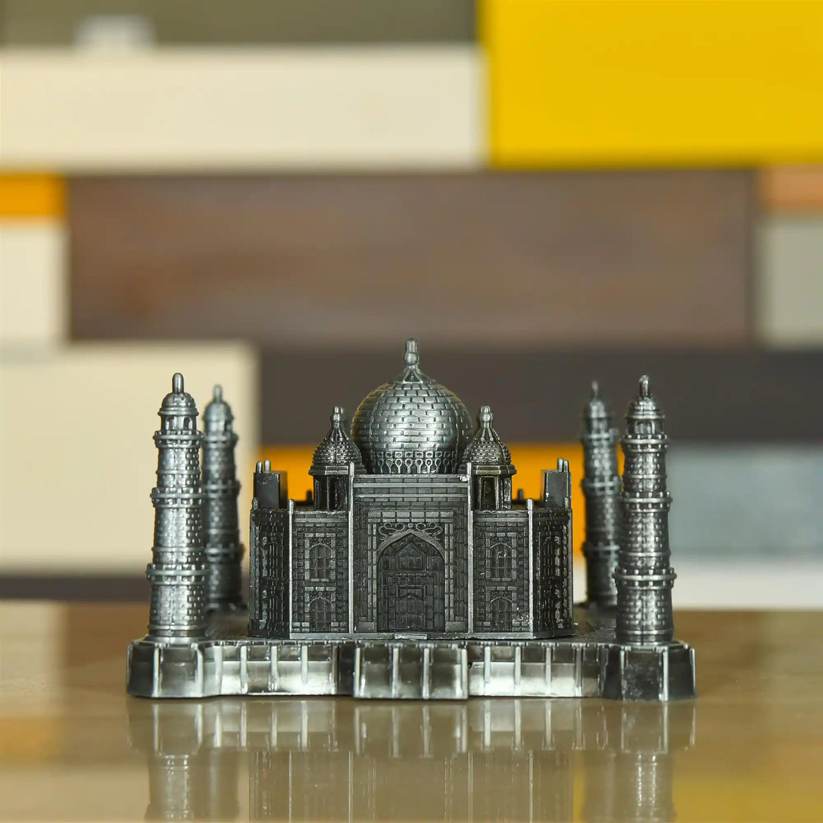 Metal Tajmahal Showpiece (4 Inch) Vedansh Craft