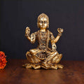 Brass Superfine Bala Tripurasundari Idol On Lotus (7 Inch) Vedansh Craft
