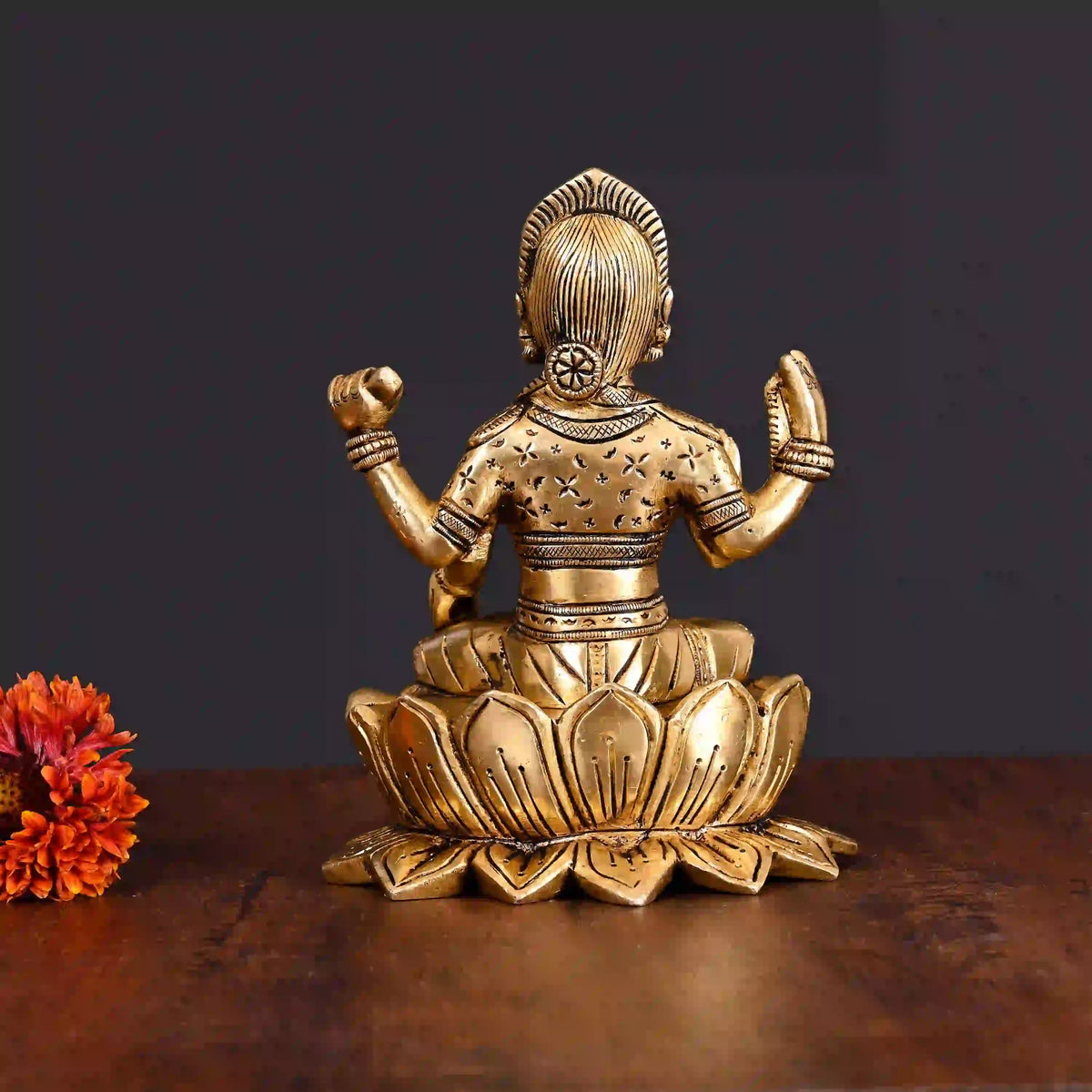 Brass Superfine Bala Tripurasundari Idol On Lotus (7 Inch) Vedansh Craft