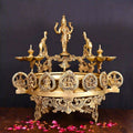 Brass Traditional Ashtalakshmi Urli (16 Inch) Vedansh Craft