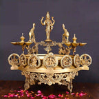 Brass Traditional Ashtalakshmi Urli (16 Inch) Vedansh Craft