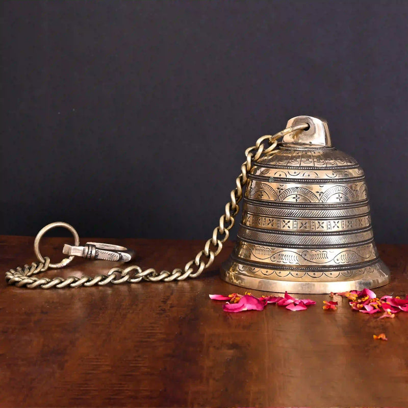 Brass Wall Hanging Temple Bell (26 Inch) Vedansh Craft