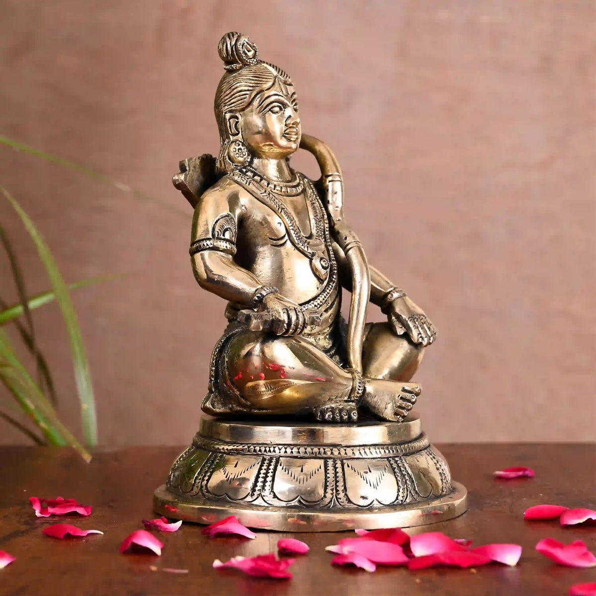 Brass Lord Ram Sitting Statue (7 Inch) Vedansh Craft