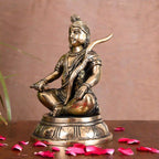 Brass Lord Ram Sitting Statue (7 Inch) Vedansh Craft
