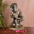 Brass Sitting Lakshmi Narasimha Idol (13 Inch) Vedansh Craft