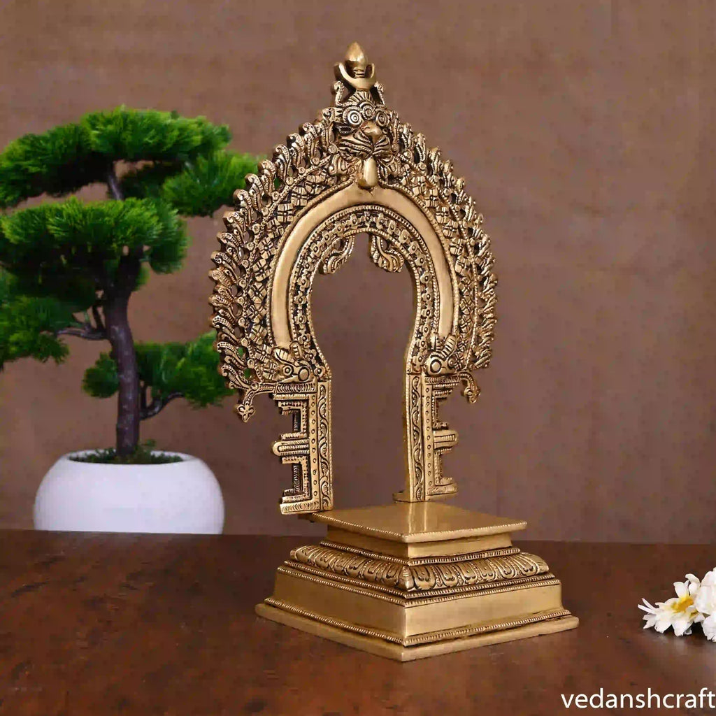 Brass Singhasan With Prabhavali Craft Vedansh Craft