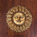 Brass Superfine Sun Face Wall Hanging (11 Inch) Vedansh Craft