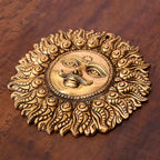 Brass Superfine Sun Face Wall Hanging (11 Inch) Vedansh Craft