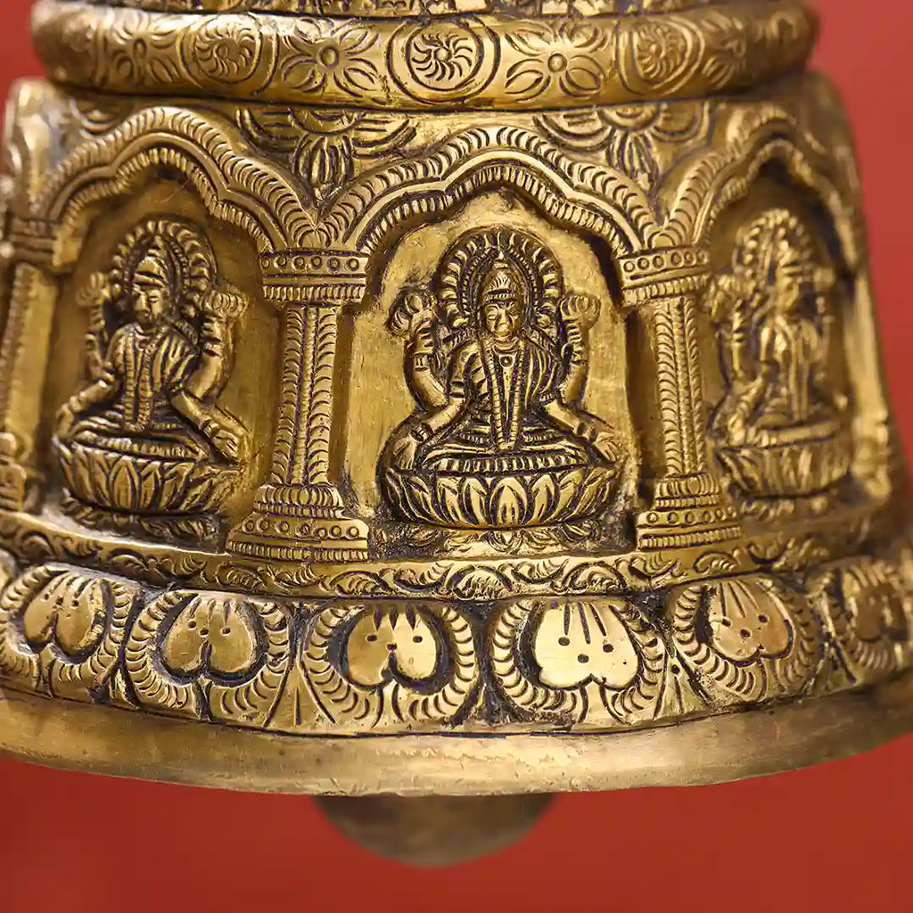 Brass Superfine Wall Hanging Temple Bell (33.5 Inch) Vedansh Craft