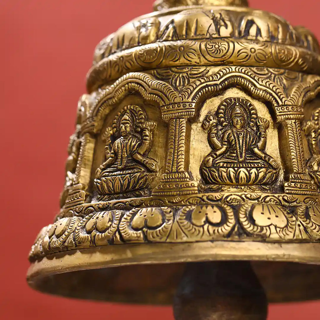 Brass Superfine Wall Hanging Temple Bell (33.5 Inch) Vedansh Craft