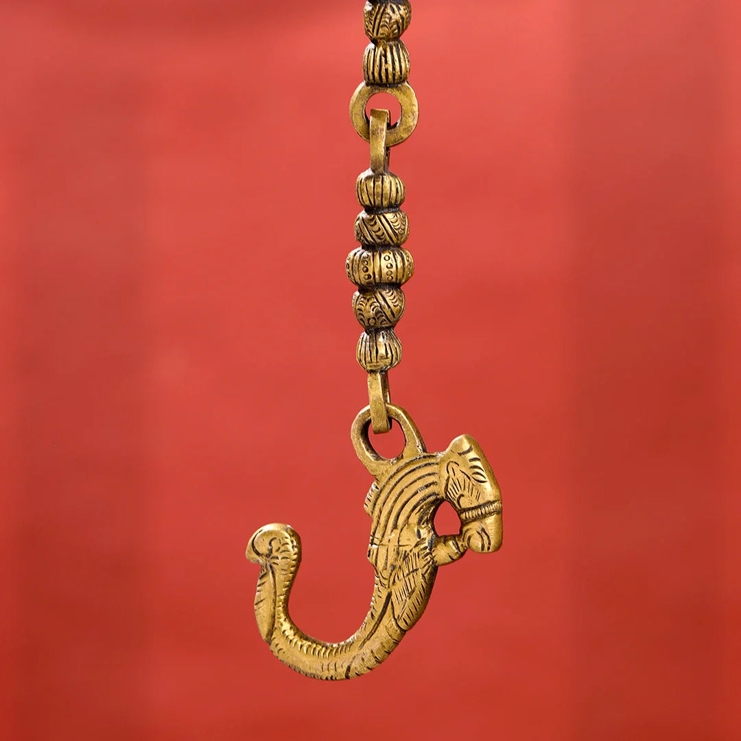 Brass Superfine Wall Hanging Temple Bell (33.5 Inch) Vedansh Craft