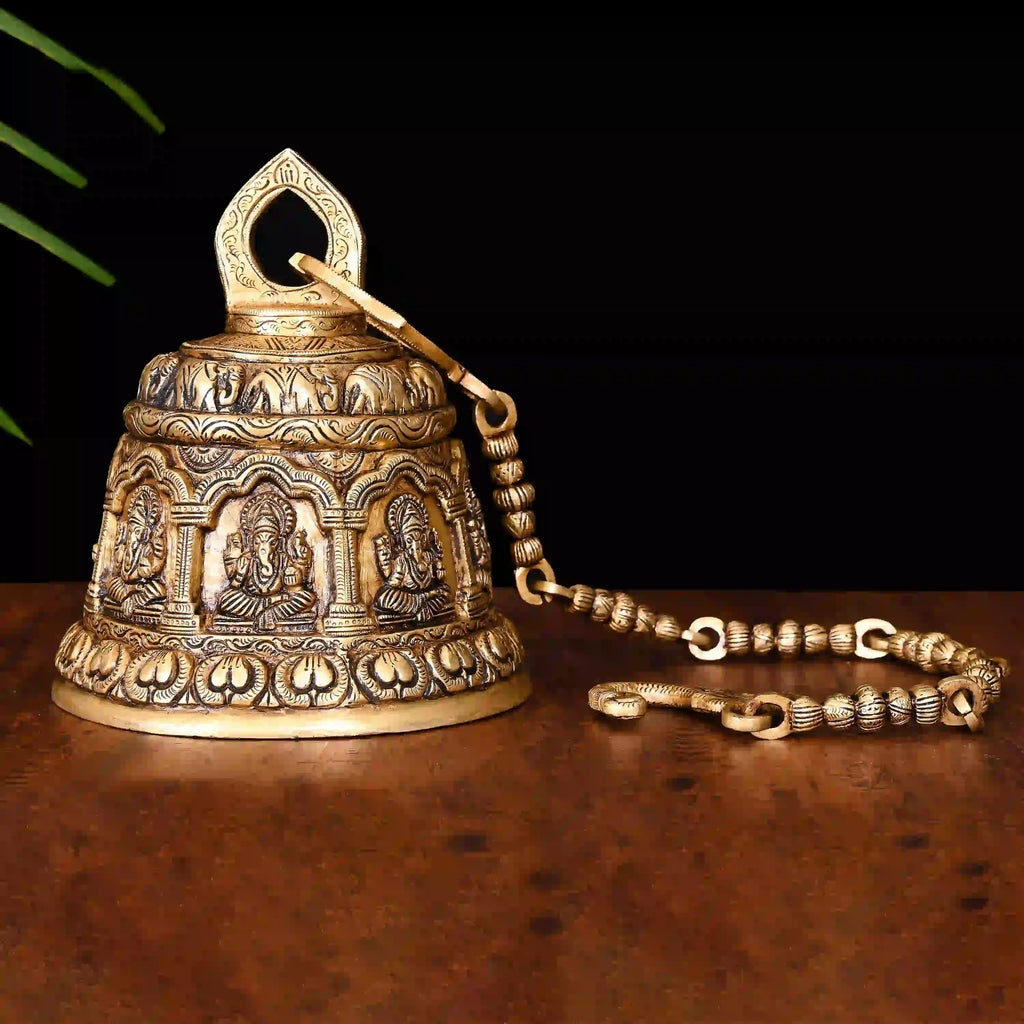 Brass Superfine Wall Hanging Temple Bell (33.5 Inch) Vedansh Craft
