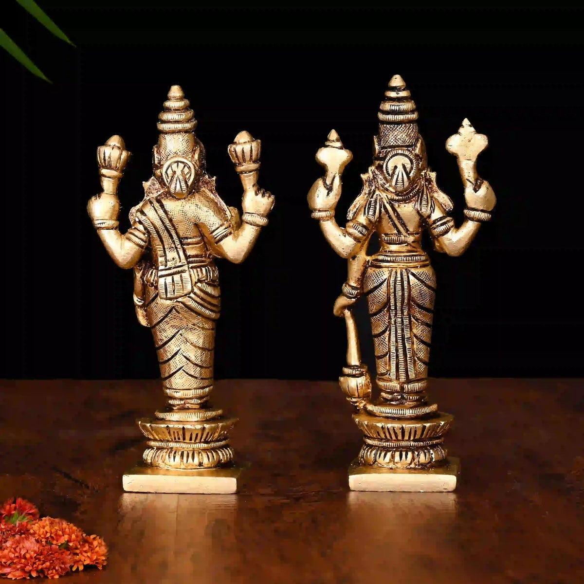 Brass Standing Vishnu Lakshmi Set (5 Inch) Vedansh Craft