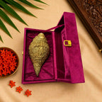 Brass Vishwaroopam Vishnu Conch (9.5 Inch)