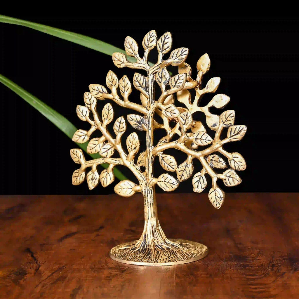 Brass Kalpvriksha Table Decor (6 Inch) Vedansh Craft