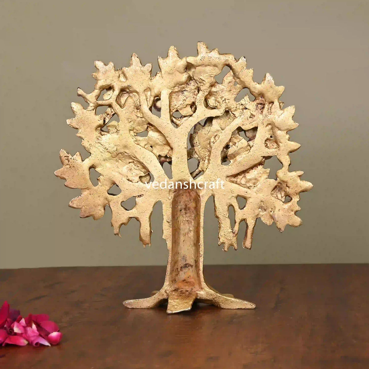 Brass Kalpvriksha Table Decor (8.8 Inch) Vedansh Craft