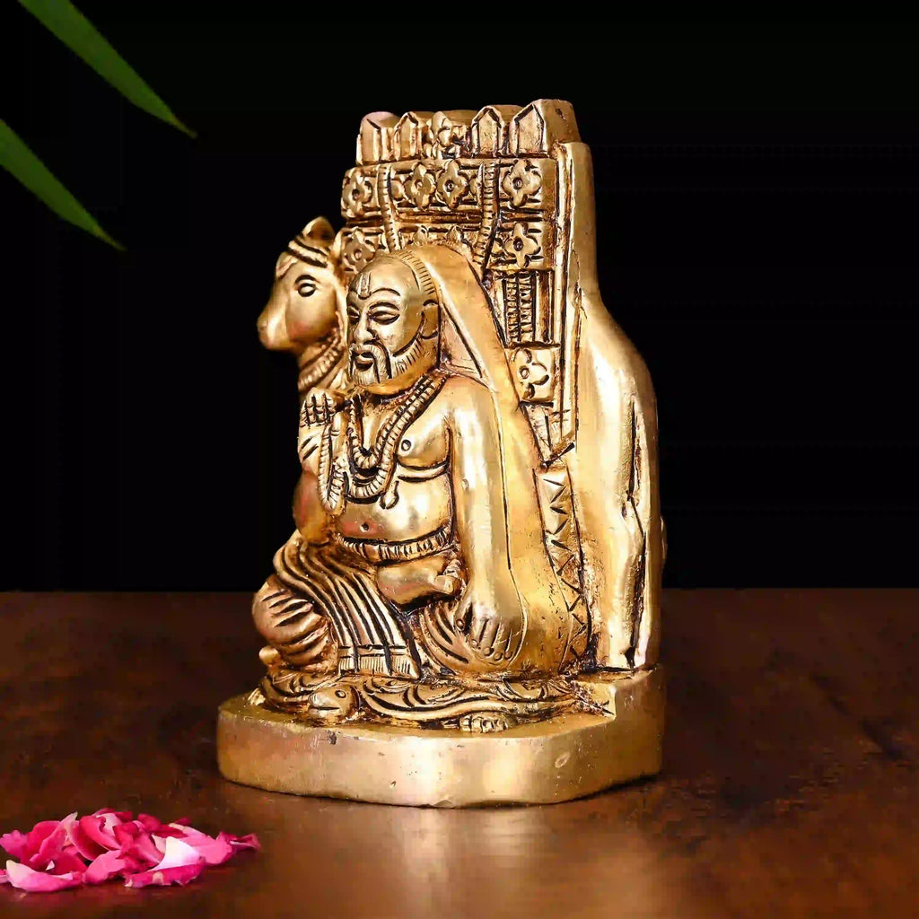 Brass Raghavendra Swamy Idol (6 Inch) Vedansh Craft