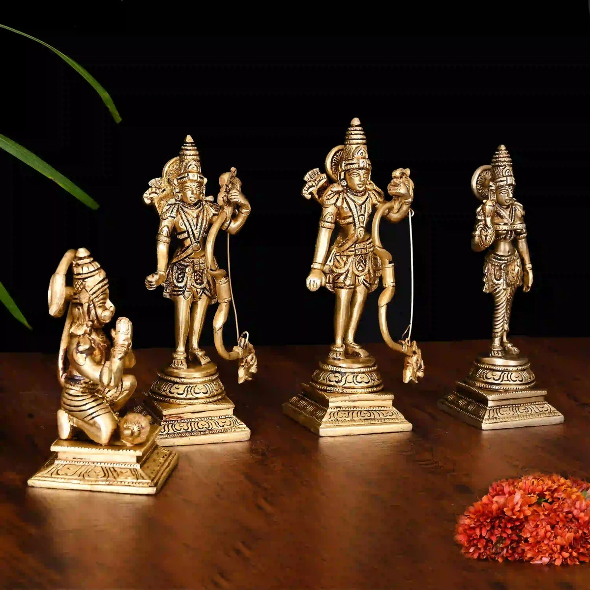 Brass Ram Darbar Idol Set Vedansh Craft