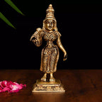 Brass Madurai Meenakshi Devi Idol (6.5 Inch) Vedansh Craft