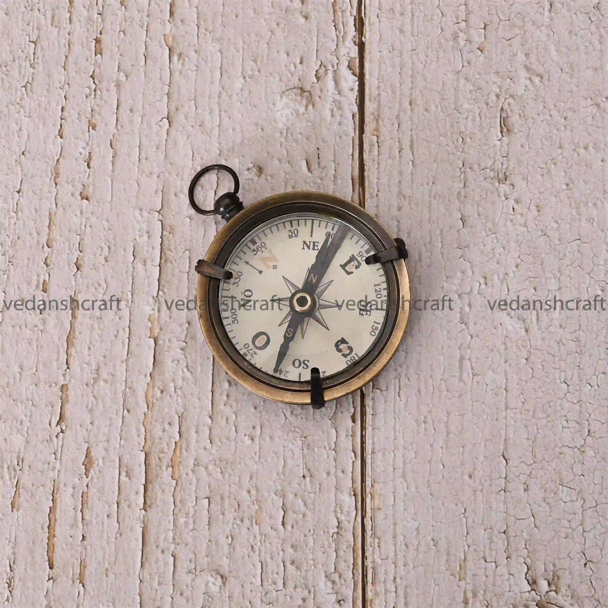 Brass Pocket Compass Antique (3.2 Inch) Vedansh Craft
