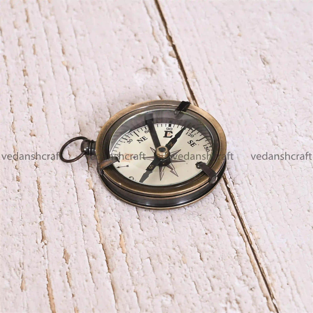 Brass Pocket Compass Antique (3.2 Inch) Vedansh Craft